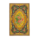 Tissé à la main vintage roumain jaune kilim 194 cm x 297 cm - 23432