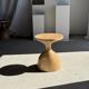 Sexy Neck - Solid wood (monoxyle) side table in natural colour H45