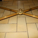 Bronze coffee table and black glass
