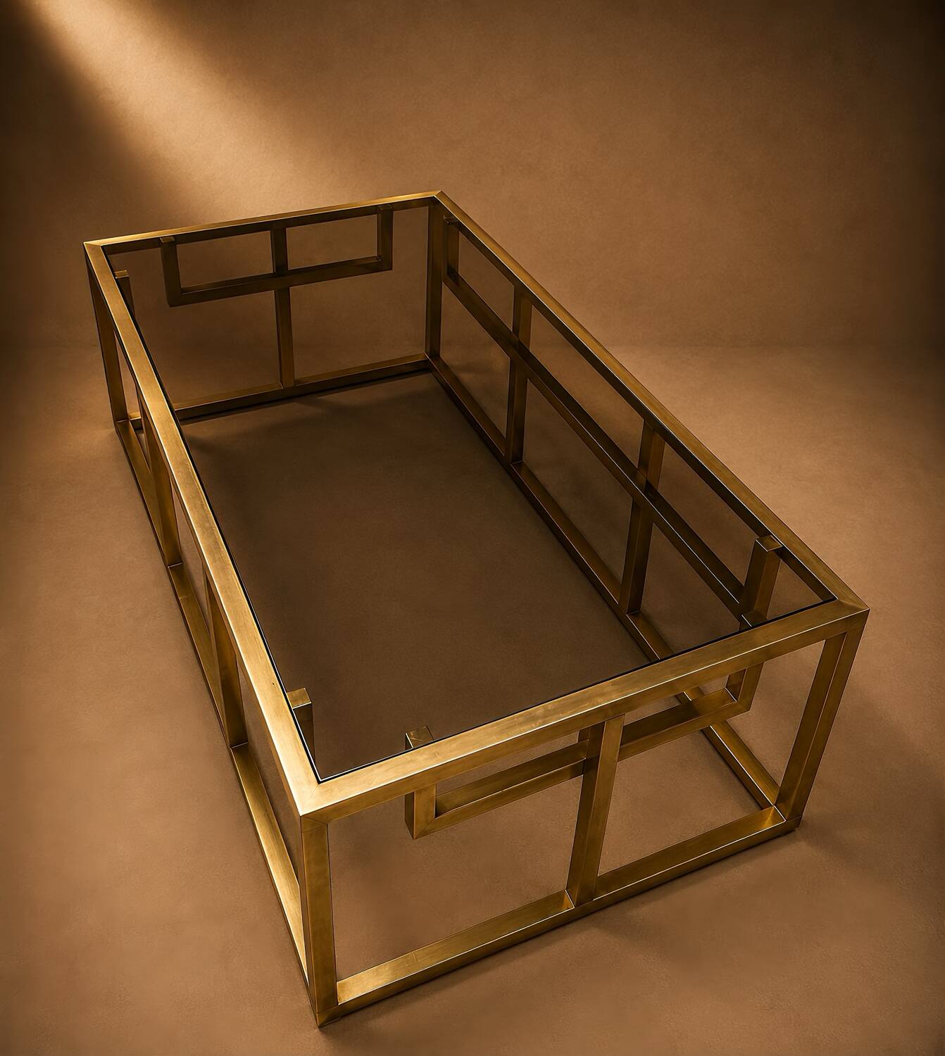 Brass table by J. Lefevre, circa 1970.