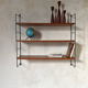 Étagère murale filaire vintage en teck style String