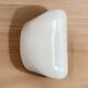 Square wall and ceiling light in white opaline glass, 1960-1970