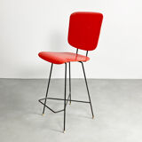 Dutch plywood bar stool by P.J Van Der Klugt for Everest, 1957