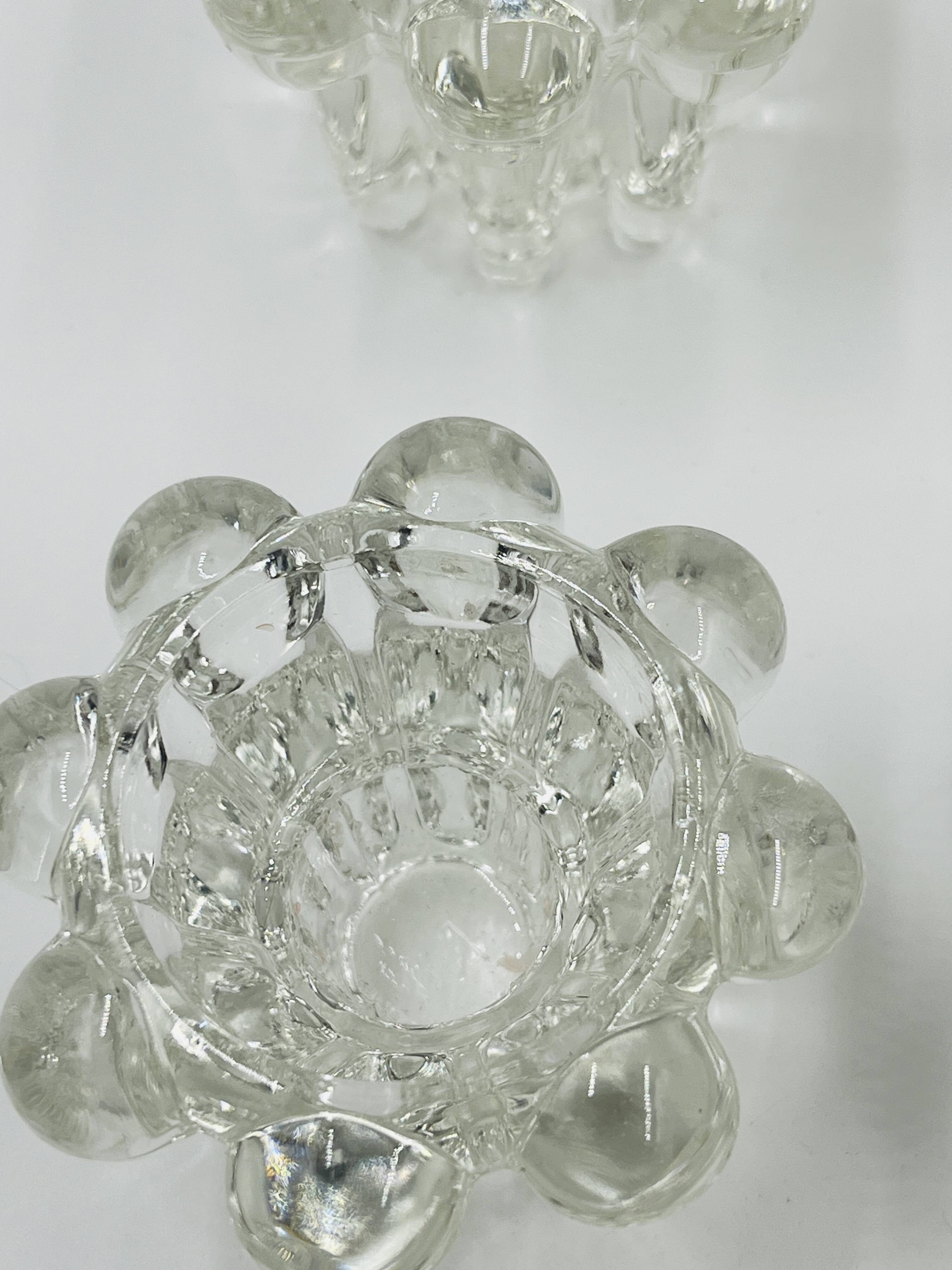 Set of 6 vintage flower candle holders by VMC Reims - 1960s