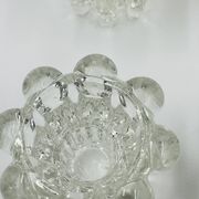 Set of 6 vintage flower candle holders by VMC Reims - 1960s