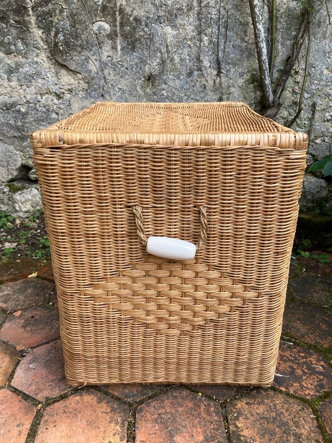Vintage wicker chest
