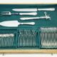 Christofle Cutlery Set - Trianon Model - 155 Pieces, Silver-Plated Metal