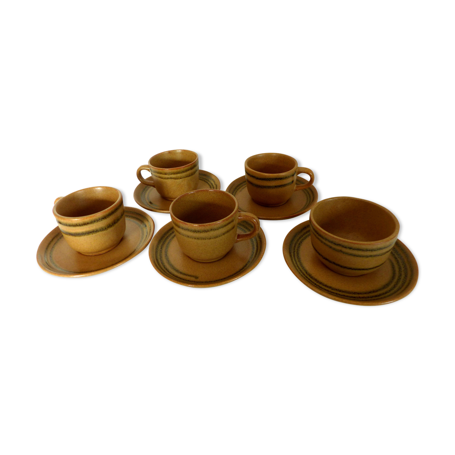 Sarreguemines sandstone coffee service