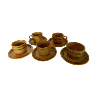 Sarreguemines sandstone coffee service
