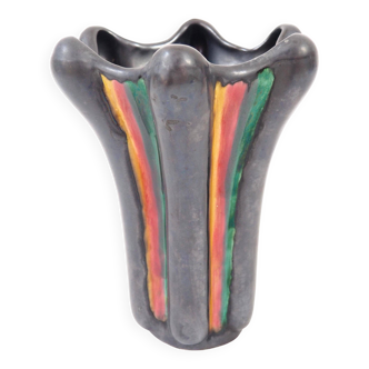 Multicolored vase from the 1960s