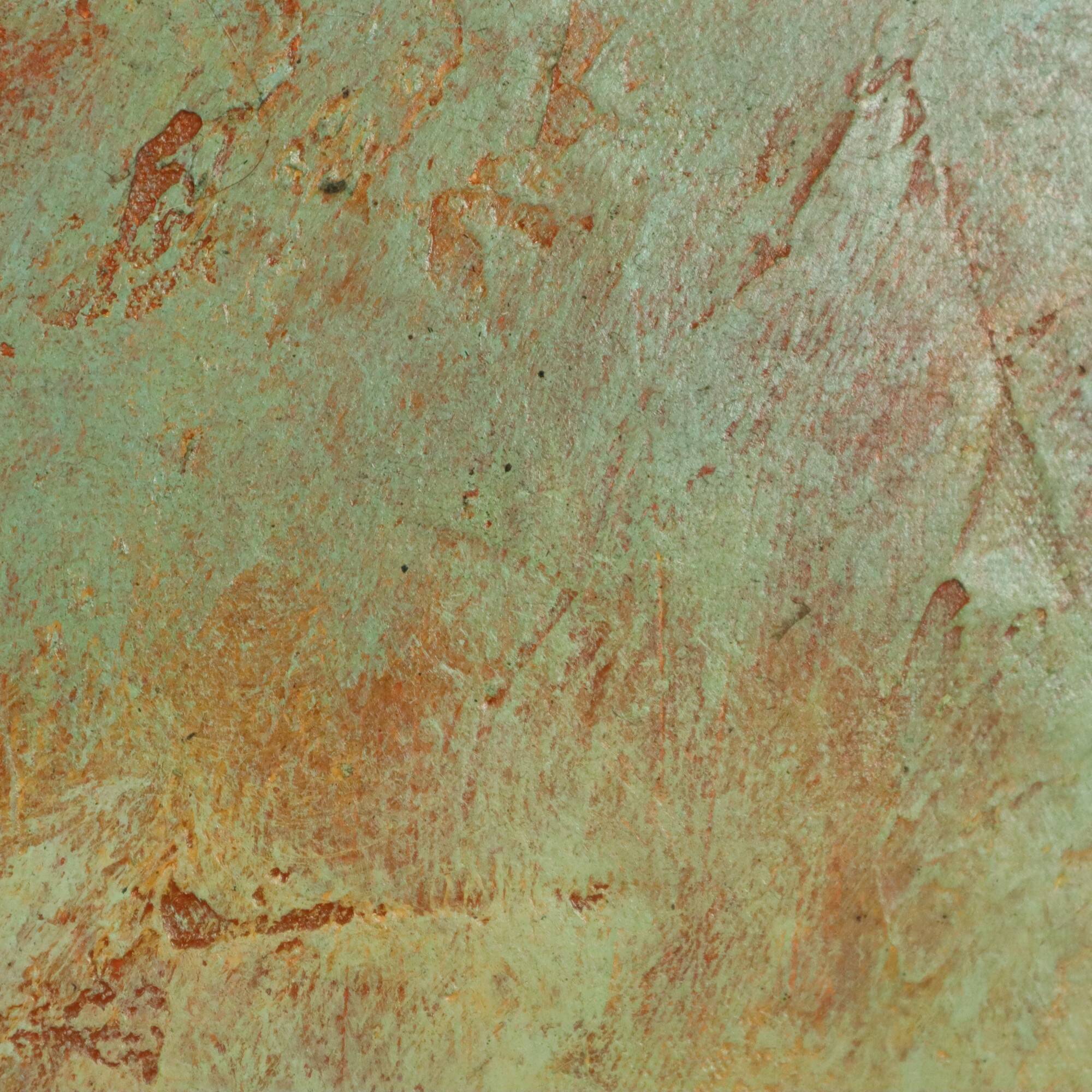 Abstract Boat Art Oil On Canvas XL Huge Painting Signed 146x114cm