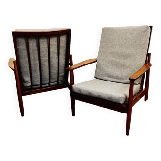 Pair of Scandinavian armchairs