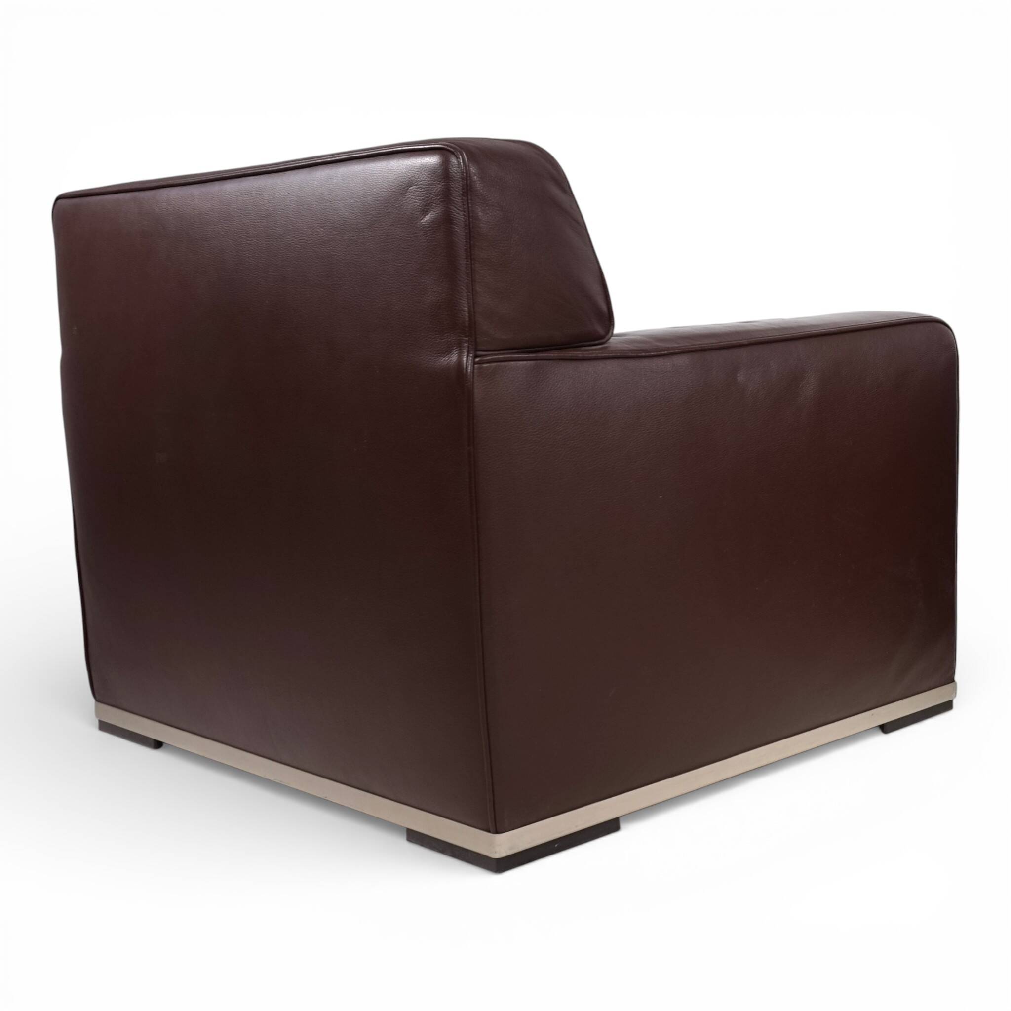 B&B Italia Maxalto Apta Imprimatur leather armchair by Antonio Citterio