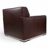 B&B Italia Maxalto Apta Imprimatur leather armchair by Antonio Citterio