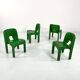 Universal green chair Model 4868 by Joe Colombo for Kartell, 1970
