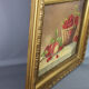 Ancient still life with cherries - peaches Oil on canvas 59x50 cm