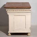 Old cream-white chest of drawers (circa 1920)