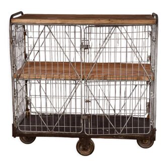 Chariot cage industriel