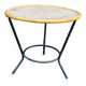 Table basse tripode vintage ronde