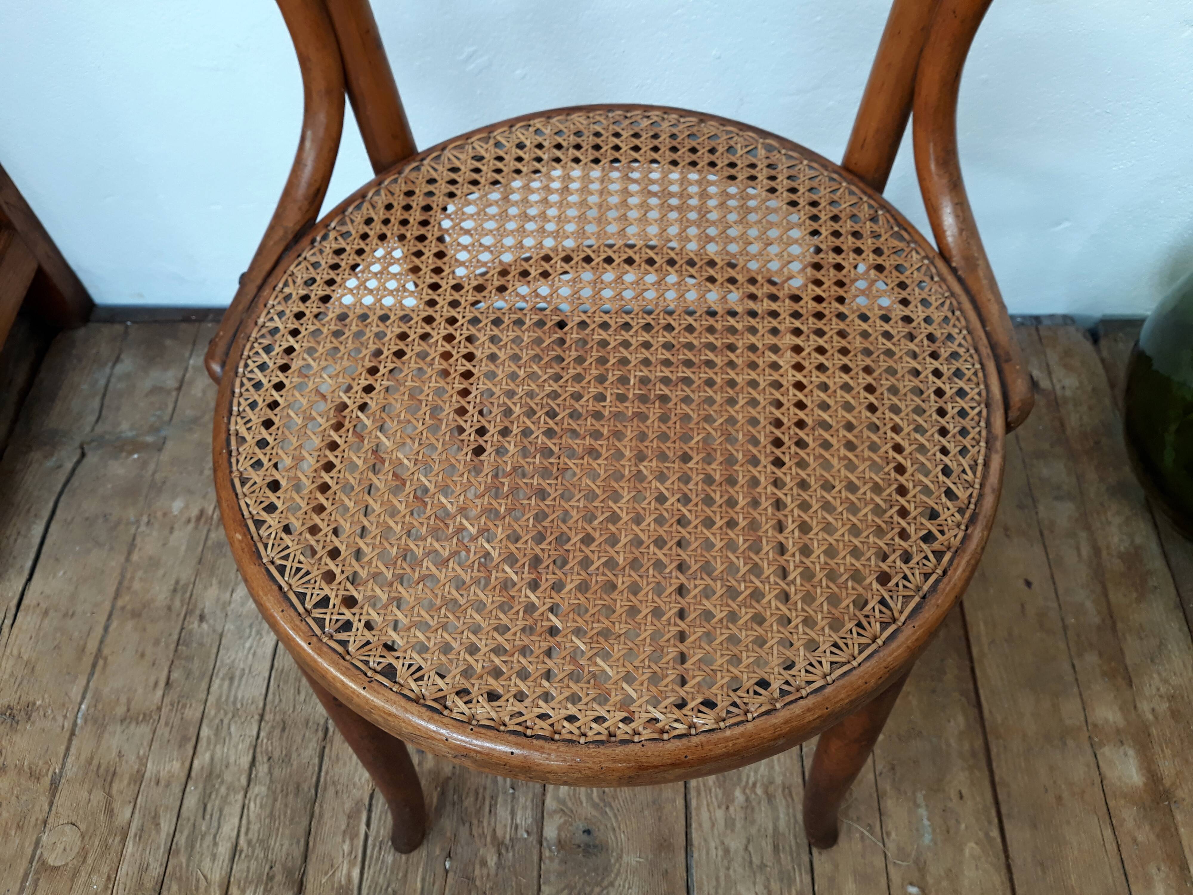 Cane armchair Baumann 1930