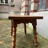 Solid wood table - Ball legs