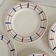 Set of 7 Saint Amandinoise Dessert Plates