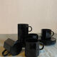 Set of 6 Arcoroc cups and saucers, 1980