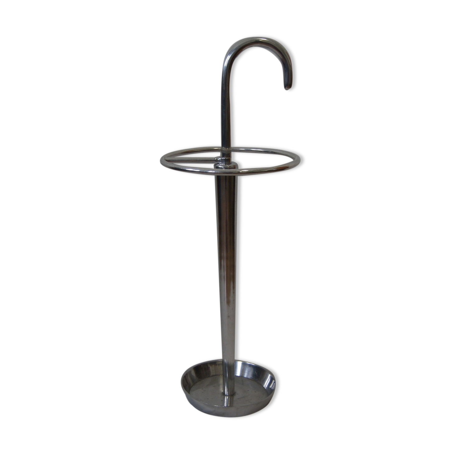 Vintage aluminum umbrella holder