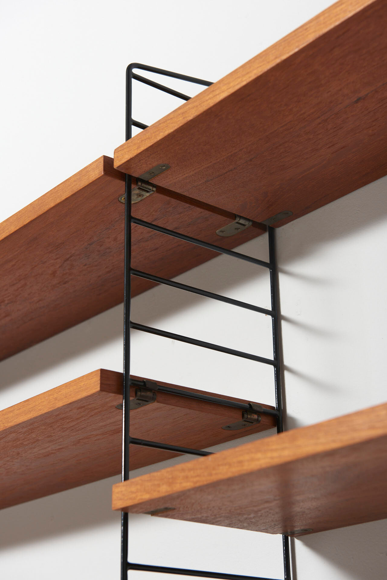 Original String Wall System in Teak by Nisse Strinning, Sweden - 1950's