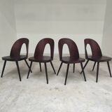Set of 4 all-wood chairs by Antonin Suman for Tatra Nabytok
