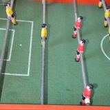 Old foosball table wooden