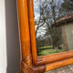 Vintage ethnic rattan mirror