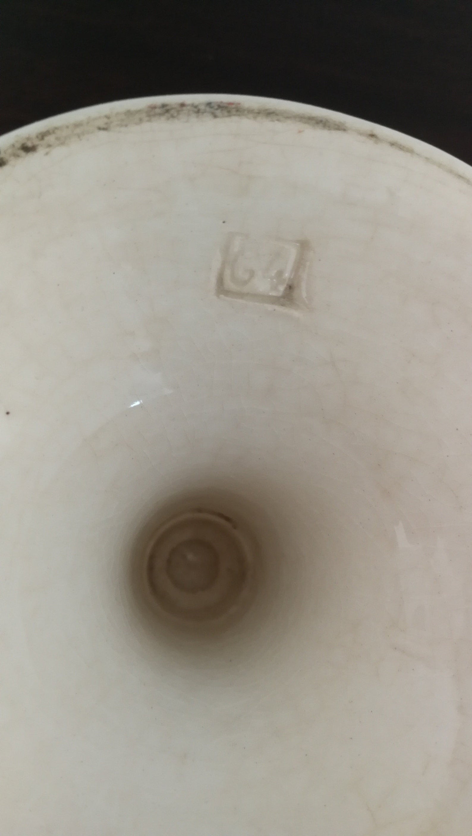 HB Compotier - Provençal Co. Terre de Fer Rouge Flowers Vintage Cake Dish