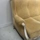 Louis XV style three-seater wingback sofa in patinated beech, 20th century