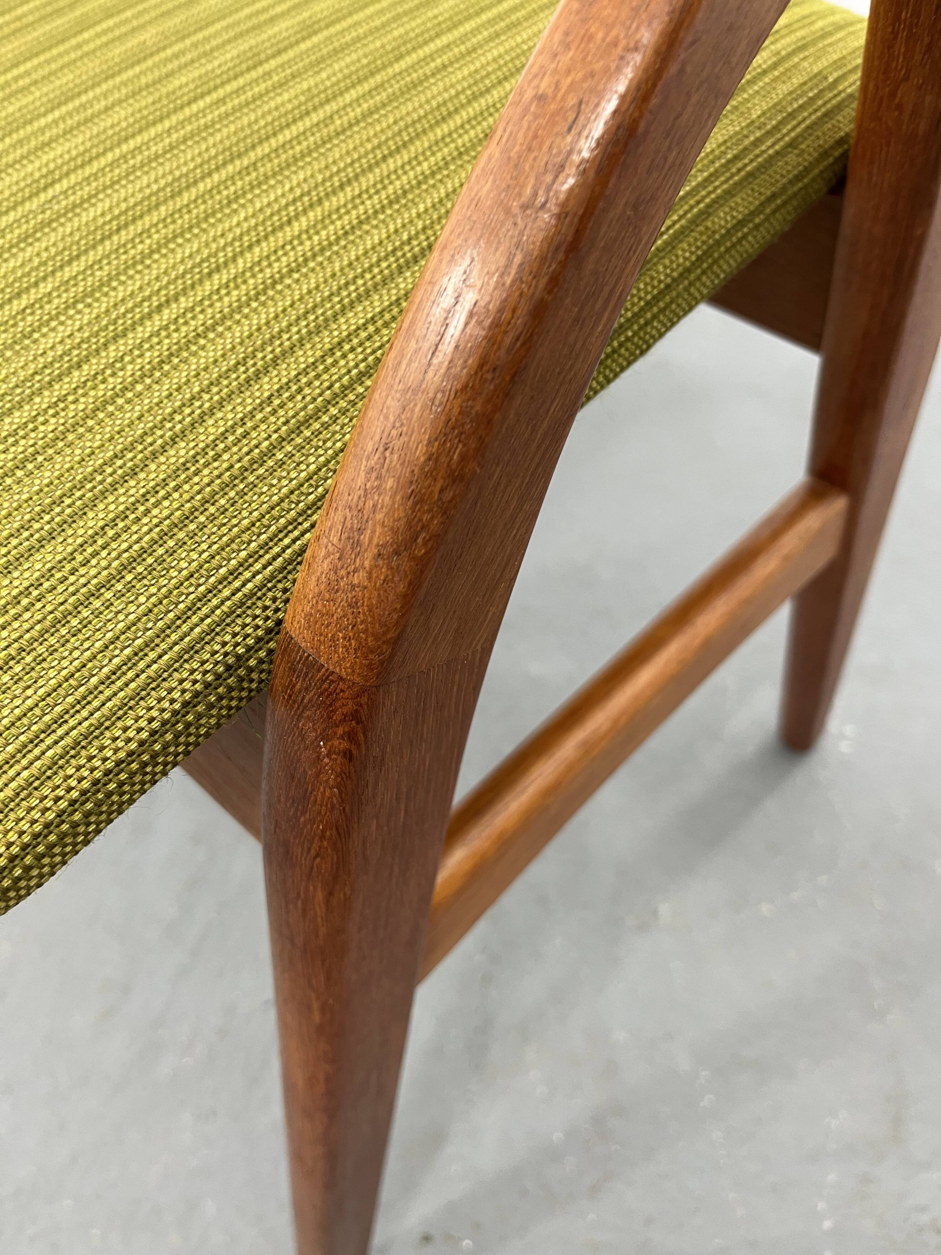 Scandinavian teak  chairs, set of 3, 1970 s