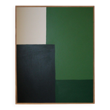 Green composition, acrylic on stretched canvas 2023