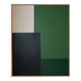 Green composition, acrylic on stretched canvas 2023