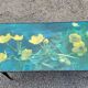 Coffee table of the 60s metal and formica