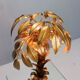 Hollywood regency Hans Kogl palm tree table lamp metal gold gilt 1970