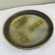 Grand plat en grès émaillé signé Tournay