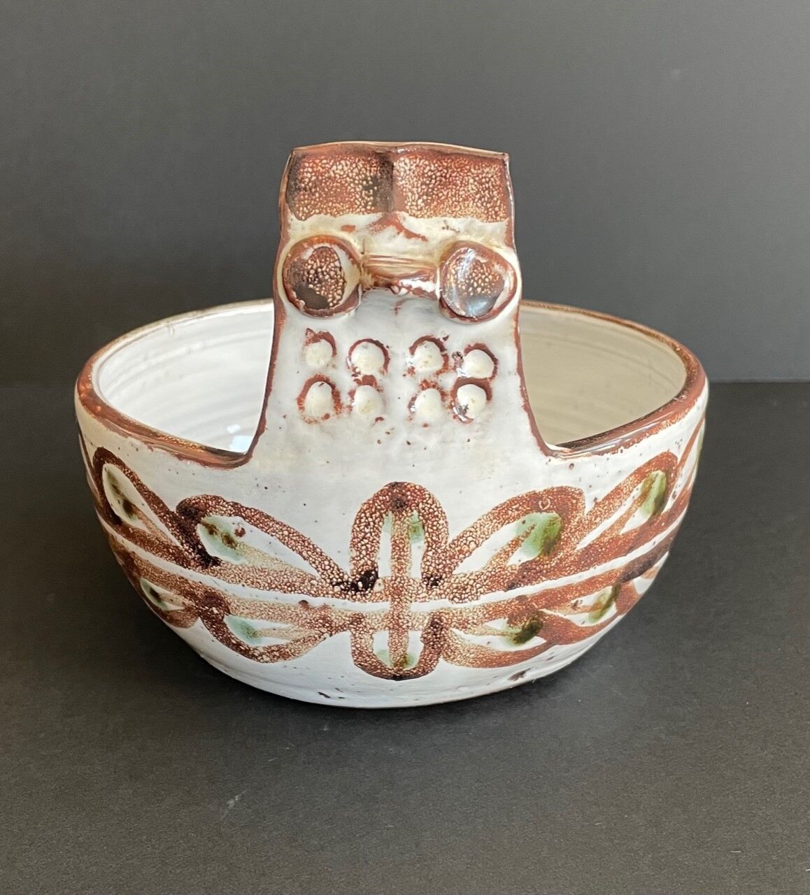 Zoomorphic cut Michel Barbier pottery "The Mulberry"