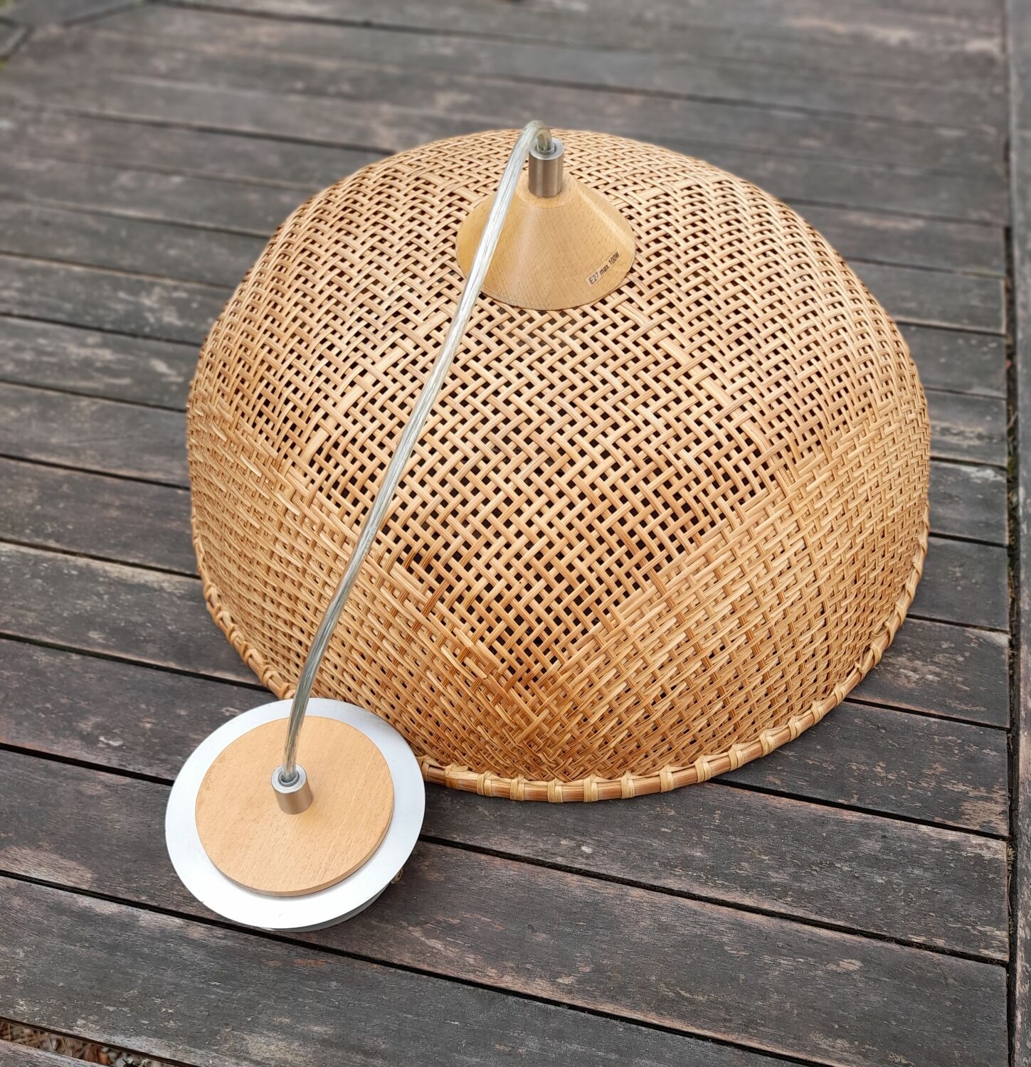 Natural rattan fiber vintage pendant lamp