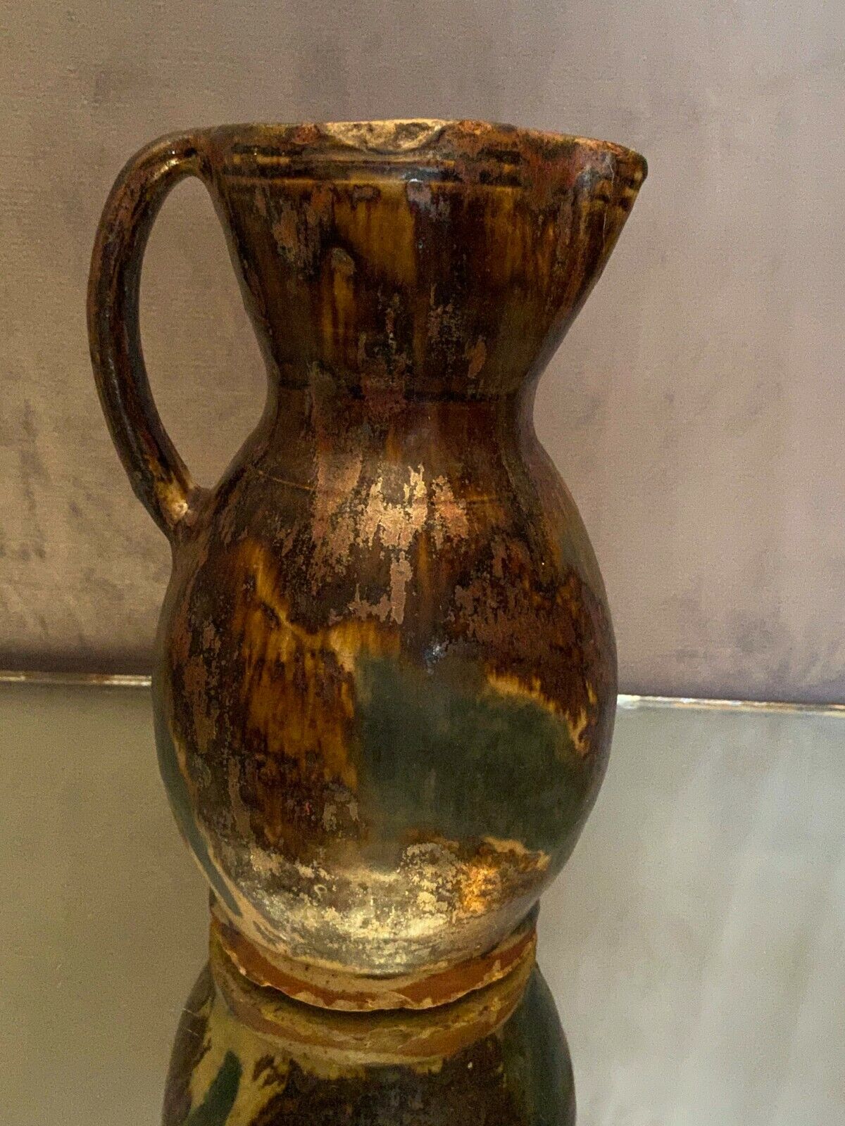 Pitcher in La Borne stoneware signed Lucien Talbot