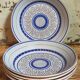 Five vintage MBFA PORNIC ceramic soup plates Daphné service