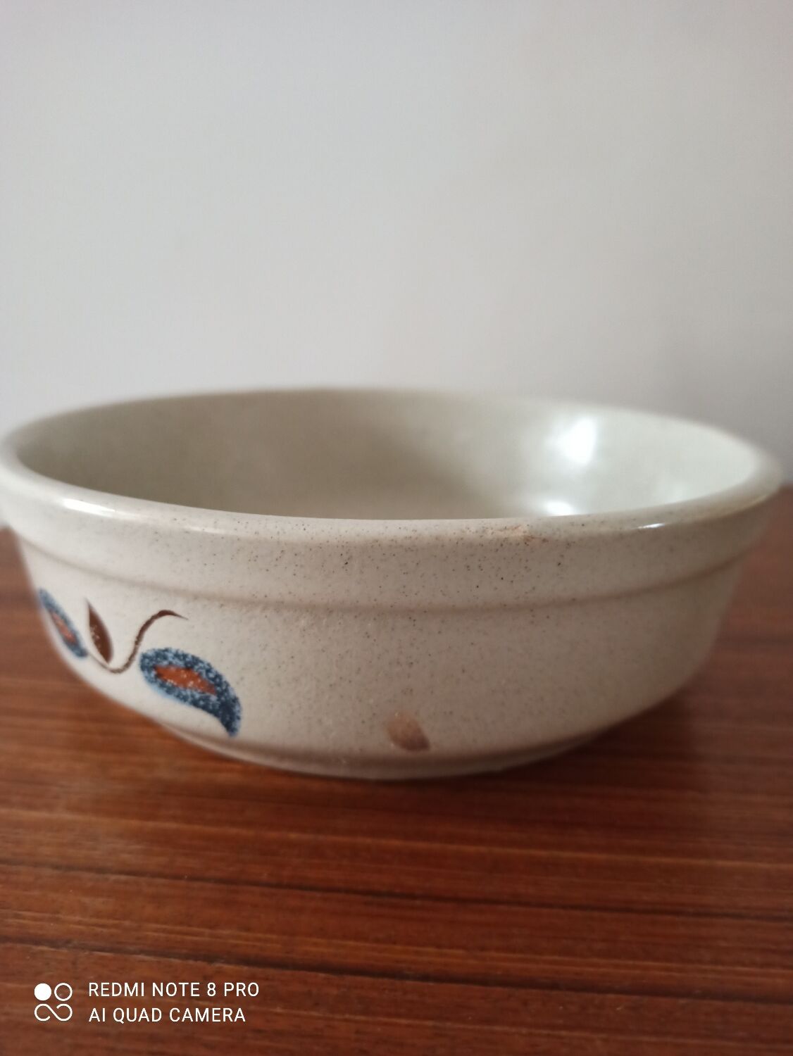 Flat earthenware bowl