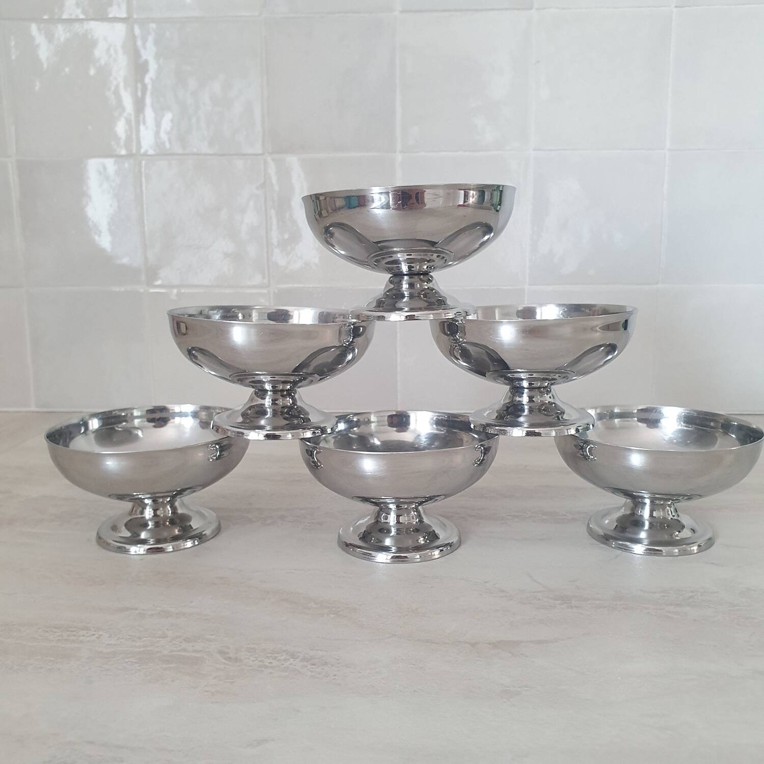 6 Remy Letang 18/10 stainless steel bowls