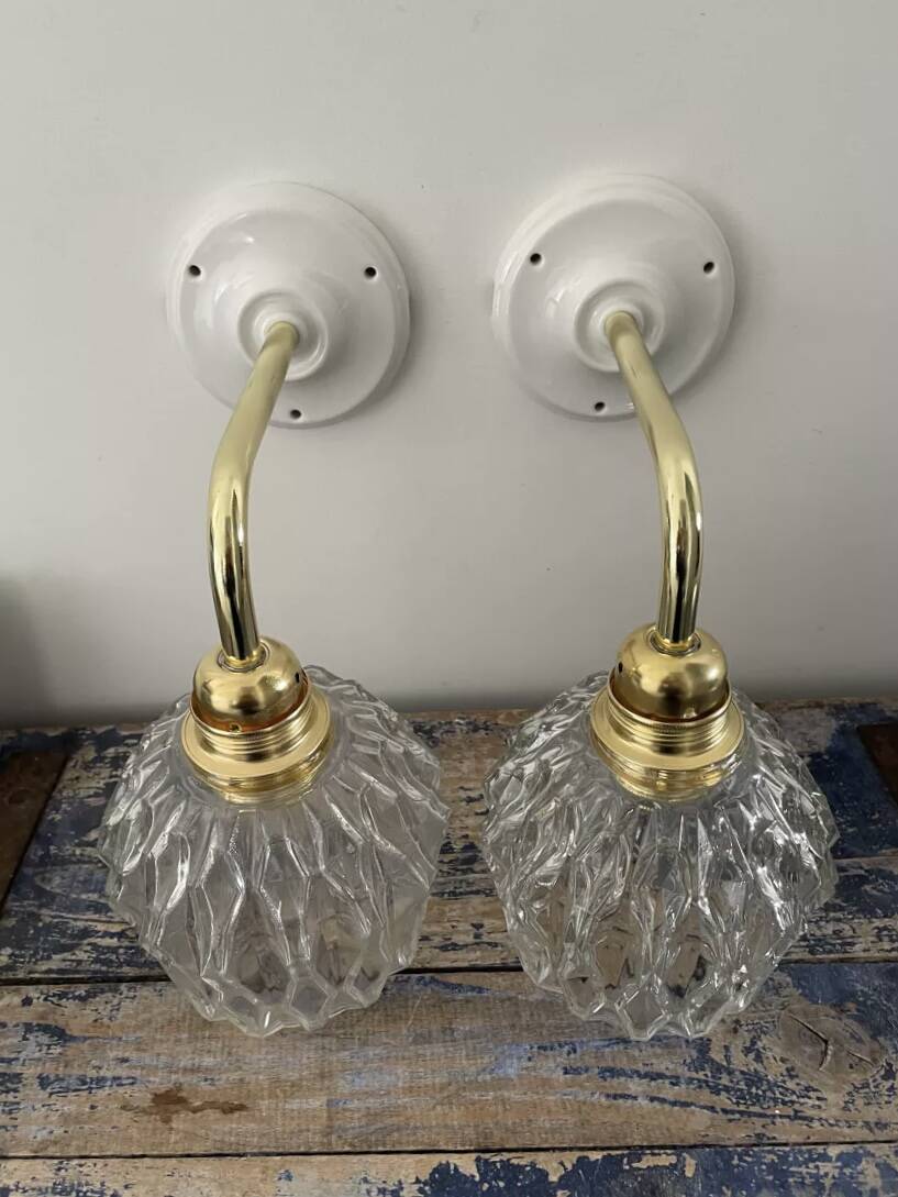 Pair of vintage wall lights