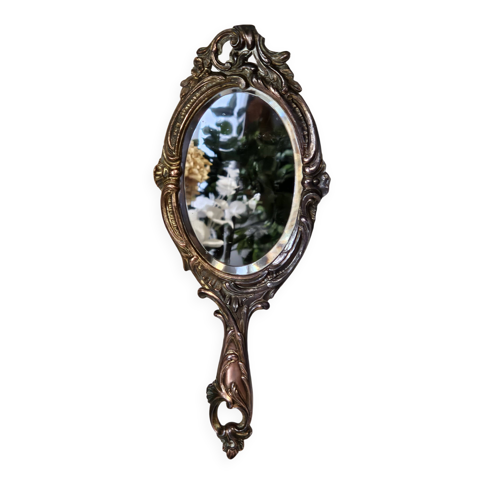 Louis XV style hand mirror