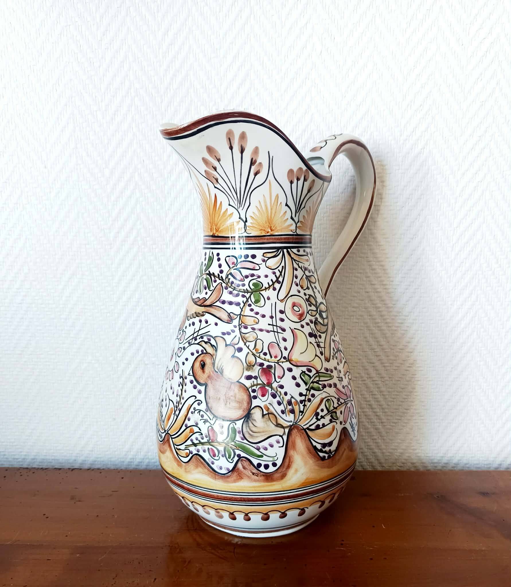 Ceramic jug in Portuguese style