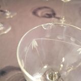 Old vintage glasses with ciselé 6